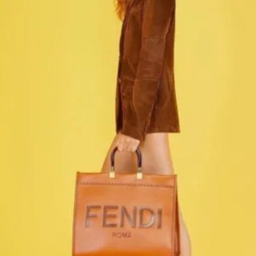 Large Tote Brown Bags - Which Mark
