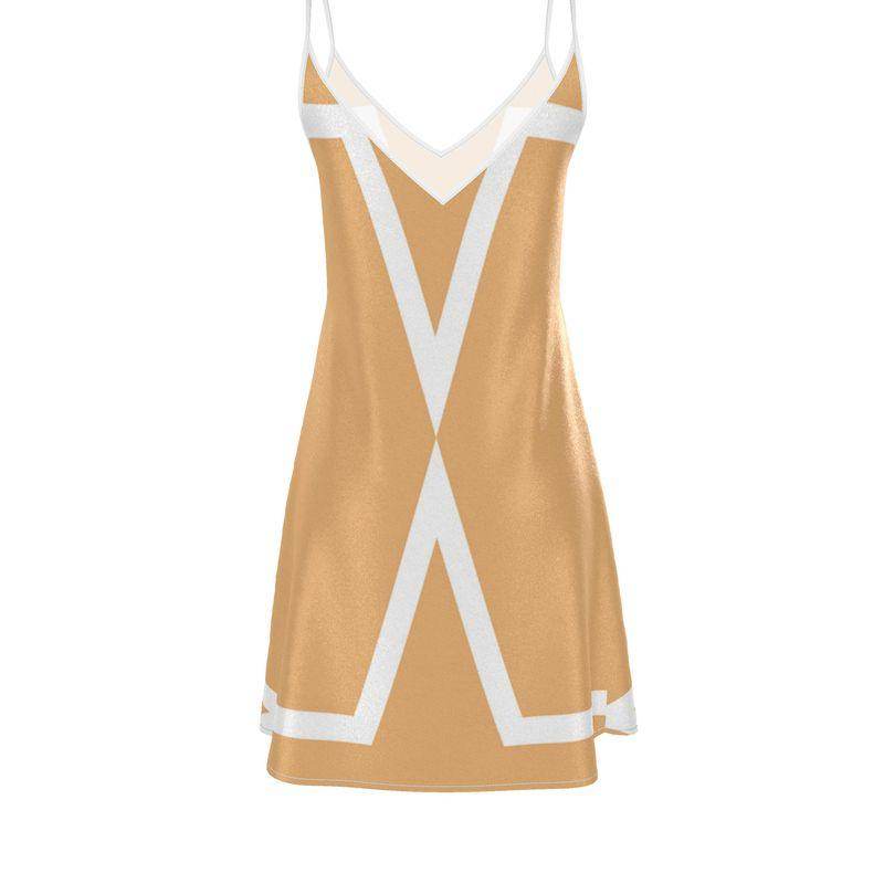 Vela Silk Dress in Gold Star - Which Mark