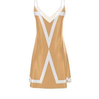 Vela Silk Dress in Gold Star - Which Mark