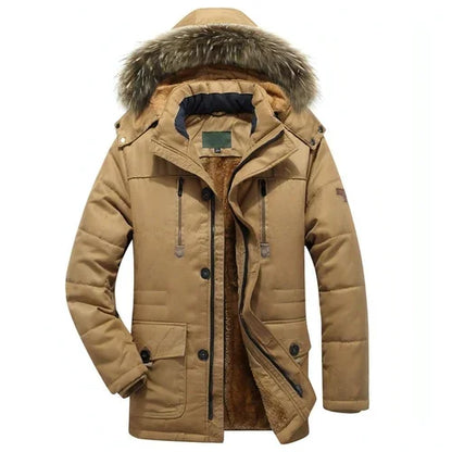 Jacket Fleece-lined Thickened Military Coat For Men - Which Mark