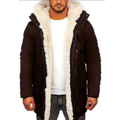 Fur Integrated Hooded Jacket Men - Which Mark