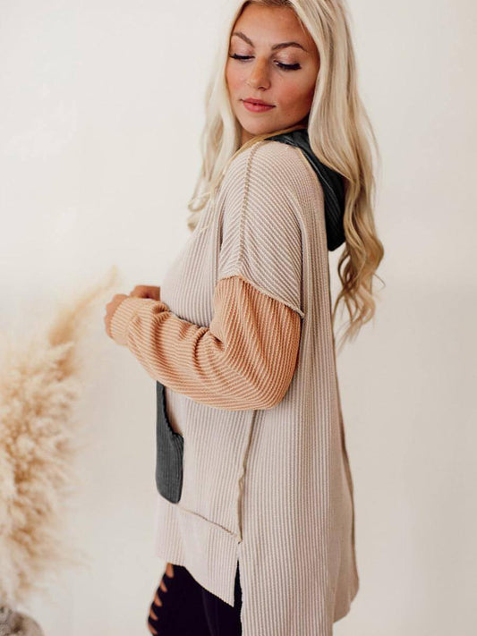 Split Long Sleeve Sweater Women's - Which Mark