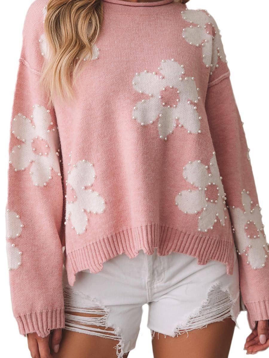 A.1 Drop-shoulder Long-sleeve Top For Women Sweater - Which Mark