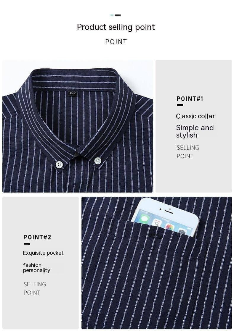 Men Business Trends Cotton Long Sleeve DressShirt - Which Mark