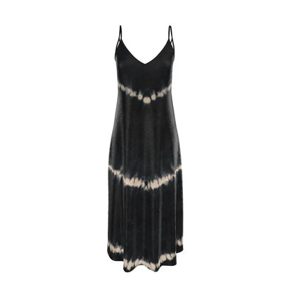 Andromeda Silk Dress in Black Shibori - Which Mark