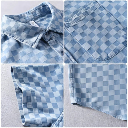 Men DressShirt Casual Cotton - Which Mark