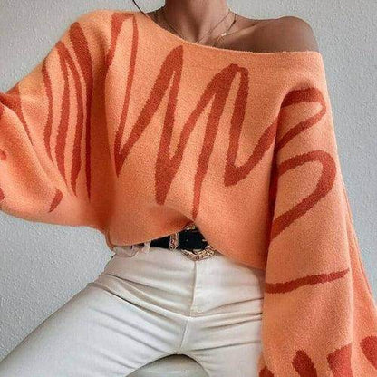 Loose Pullover Knitting Sweater Women - Which Mark