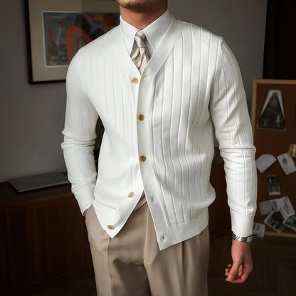 Autumn And Winter Knitting Cardigan Men - Which Mark