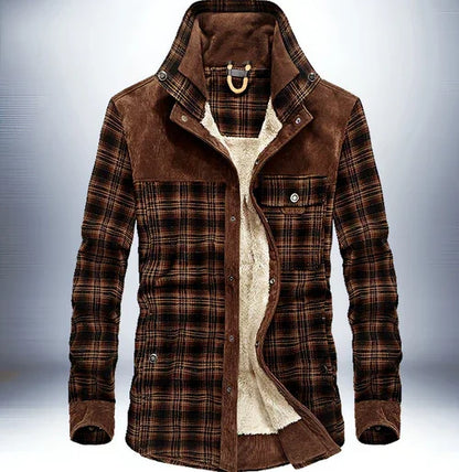 Pure Cotton Plaid Jacket Men - Which Mark