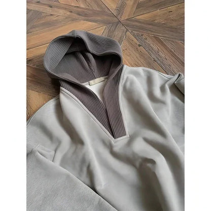 Hooded Sweater Men's Patchwork Coat - Which Mark