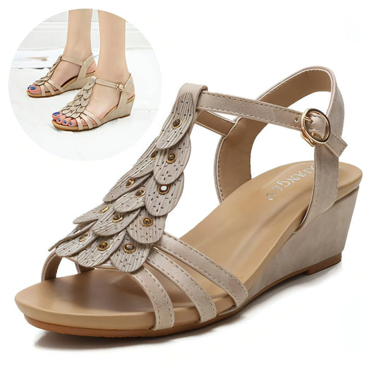 Women's Sandals Boho Bohemia Wedge Shoes Party Daily Beach Shoes - Which Mark