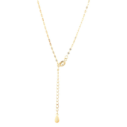 14K Gold Plated Solitaire Necklace - Which Mark