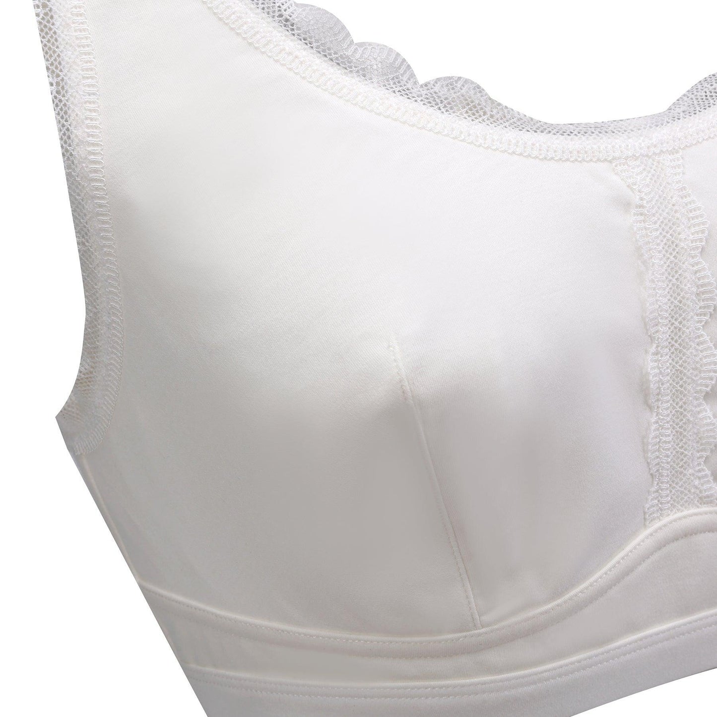 Georgia - Silk Back Support Full Coverage Wireless Organic Cotton Bra - Which Mark