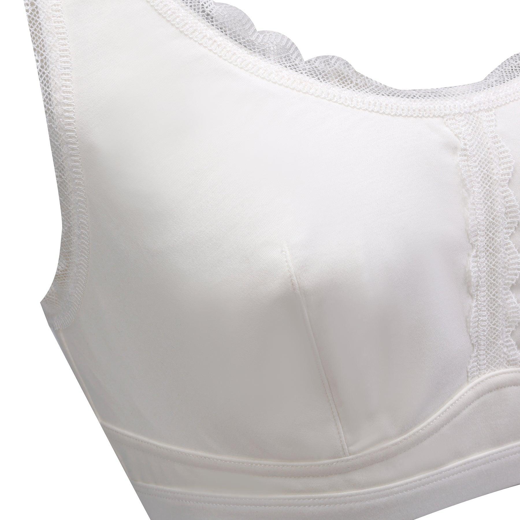Georgia - Silk Back Support Full Coverage Wireless Organic Cotton Bra - Which Mark
