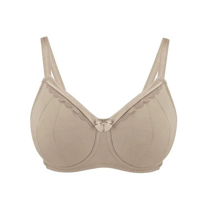 Shell-Supportive Non-Wired Silk & Organic Cotton Full Cup Bra with - Which Mark