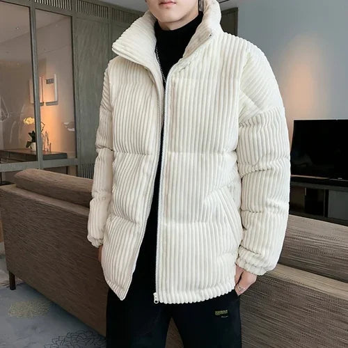 Corduroy Padded Jacket Men Winter Thickening - Which Mark