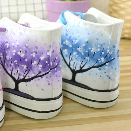 High Top Canvas Shoes For Summer And Autumn Women - Which Mark