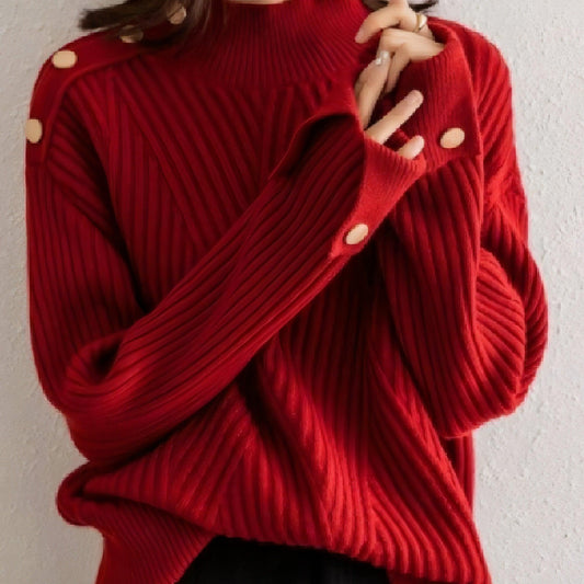 Autumn And Winter - New Half Turtleneck Sweater For Women - Which Mark