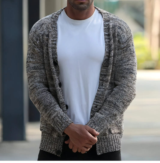 Men's Autumn And Winter Thin Mixed Wool Sweater - Which Mark