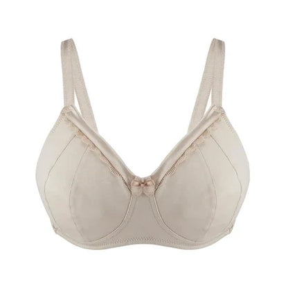 Ivory-Supportive Non-Wired Silk & Organic Cotton Full Cup Bra with - Which Mark