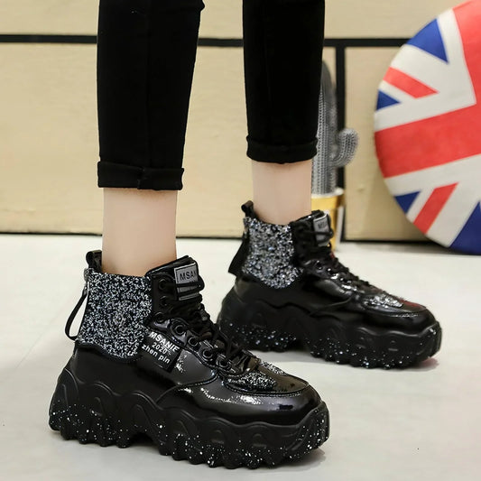 Big wavy snowflake daddy shoes women - Which Mark