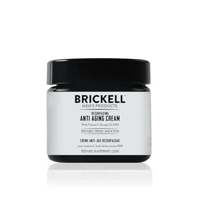 Brickell Men's Products Resurfacing Anti-Aging Cream For Men, Natural and Organic Vitamin C Cream, 2 Ounce, Unscented - Which Mark