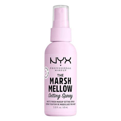 NYX Professional Makeup Matte Finish Setting Spray, Infused with NIACINAMIDE, Long Lasting 16h Wear, Sheer and Smooth Mattifying Spray, Combat Shine for a Poreless Complexion, Vegan Formula, 60mL - Which Mark