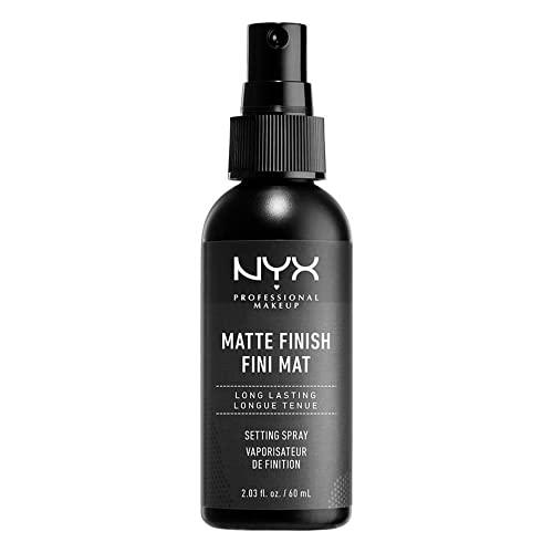 NYX Professional Makeup Matte Finish Setting Spray, Infused with NIACINAMIDE, Long Lasting 16h Wear, Sheer and Smooth Mattifying Spray, Combat Shine for a Poreless Complexion, Vegan Formula, 60mL - Which Mark