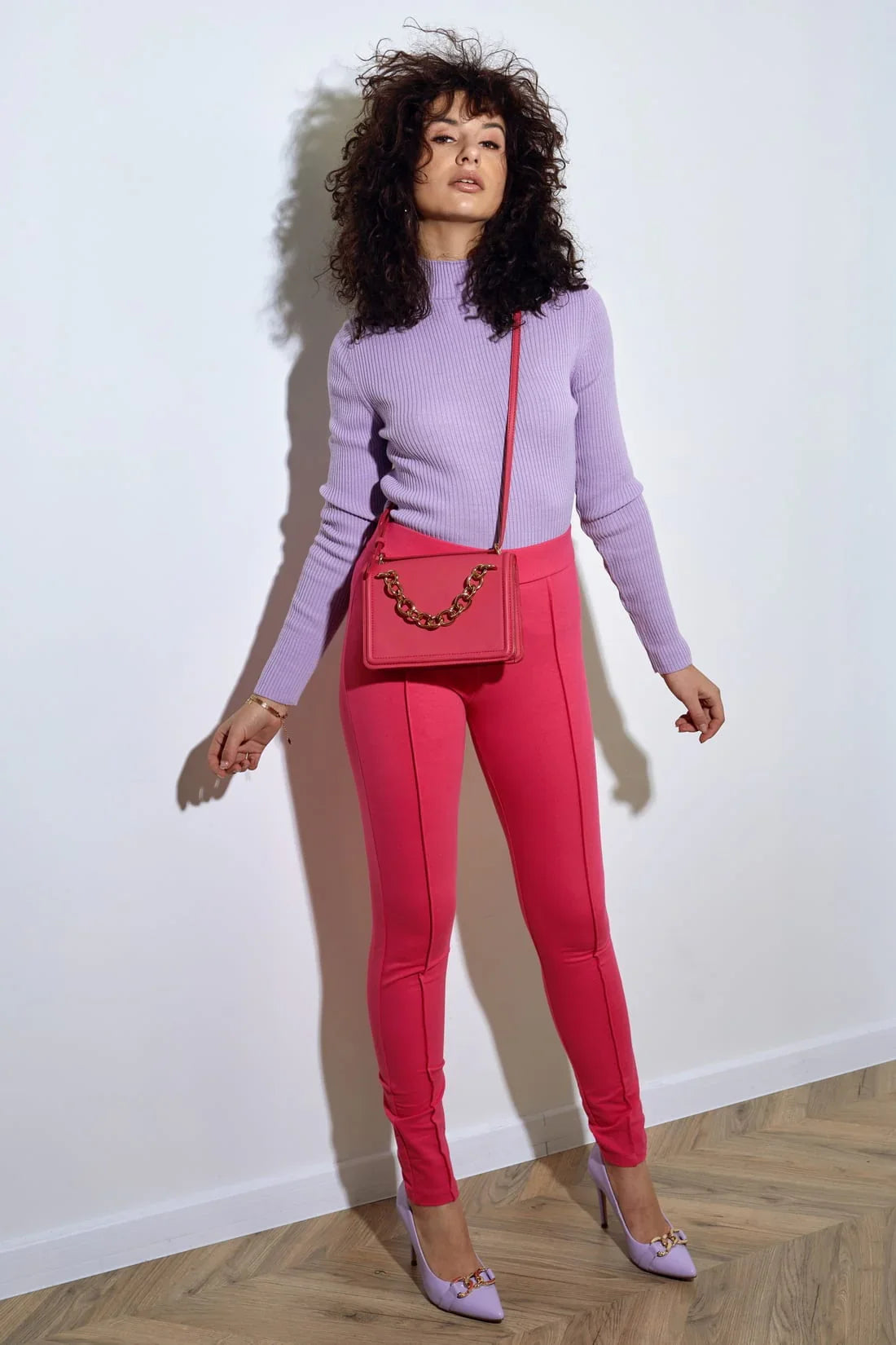 Women's fitted turtleneck, lilac 3212024 - Which Mark