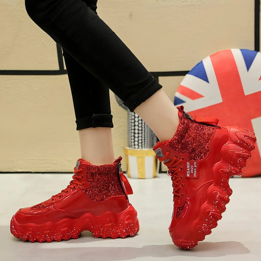 Big wavy snowflake daddy shoes women - Which Mark