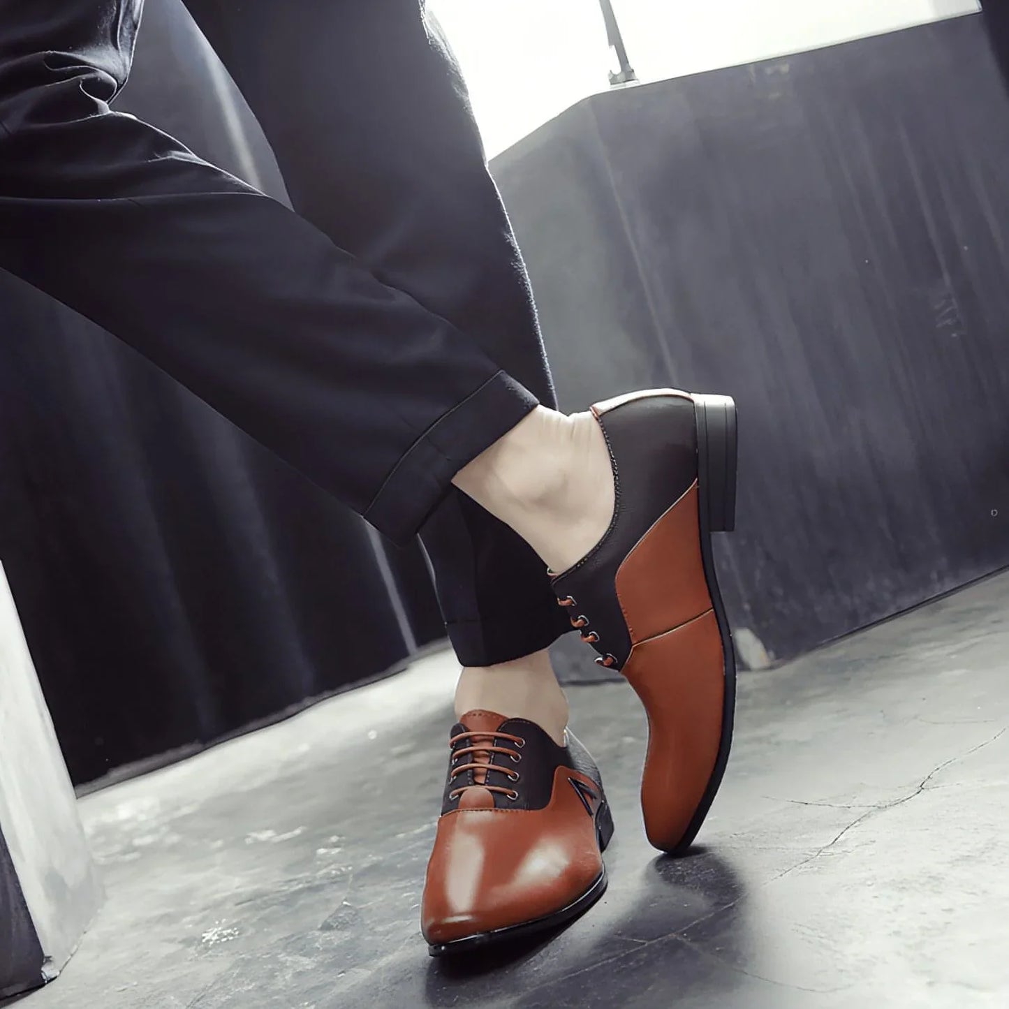 Men's business leather shoes lage size 445678 leather shoes male - Which Mark