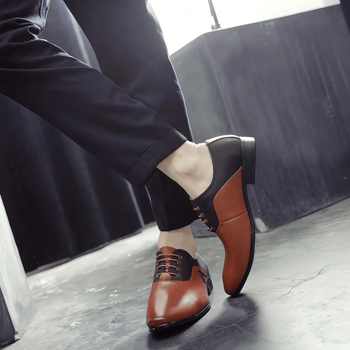 Men's business leather shoes lage size 445678 leather shoes male - Which Mark