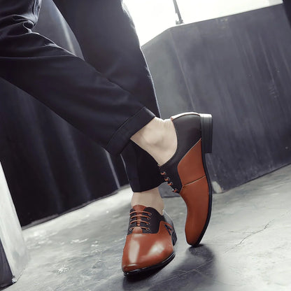 Men's business leather shoes lage size 445678 leather shoes male - Which Mark