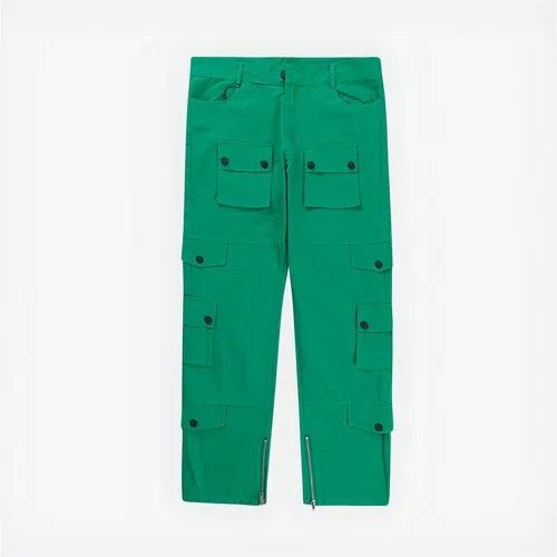 High Street Loose Hem Zip-Slit Straight-Leg Trousers Men Jeans - Which Mark