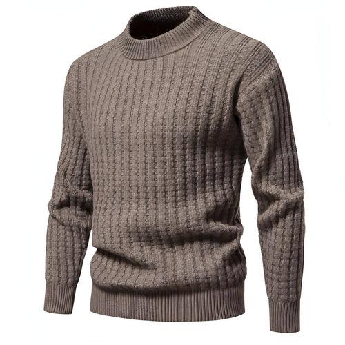 A.1. Autumn Men's Knitwear Solid Color Round Neck Fashion Sweater - Which Mark