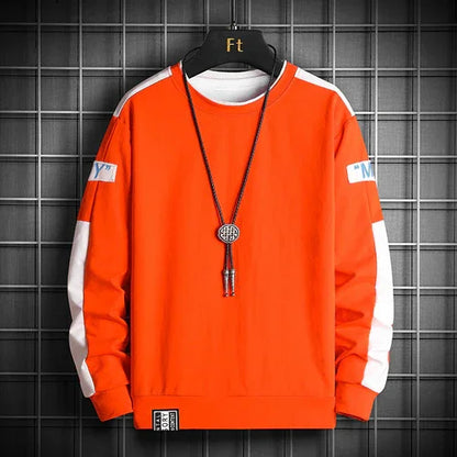 Men's Spring & Autumn Casual Sports Round Neck Sweater - Which Mark