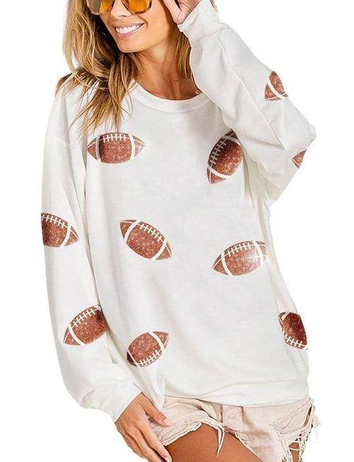 Women's Loose Casual Rugby Sweater - Which Mark