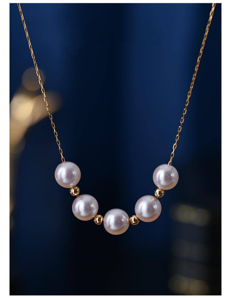 Radiant Pearl 18K Gold Adjustable Necklace - Which Mark