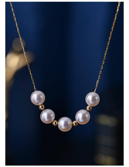 Radiant Pearl 18K Gold Adjustable Necklace - Which Mark