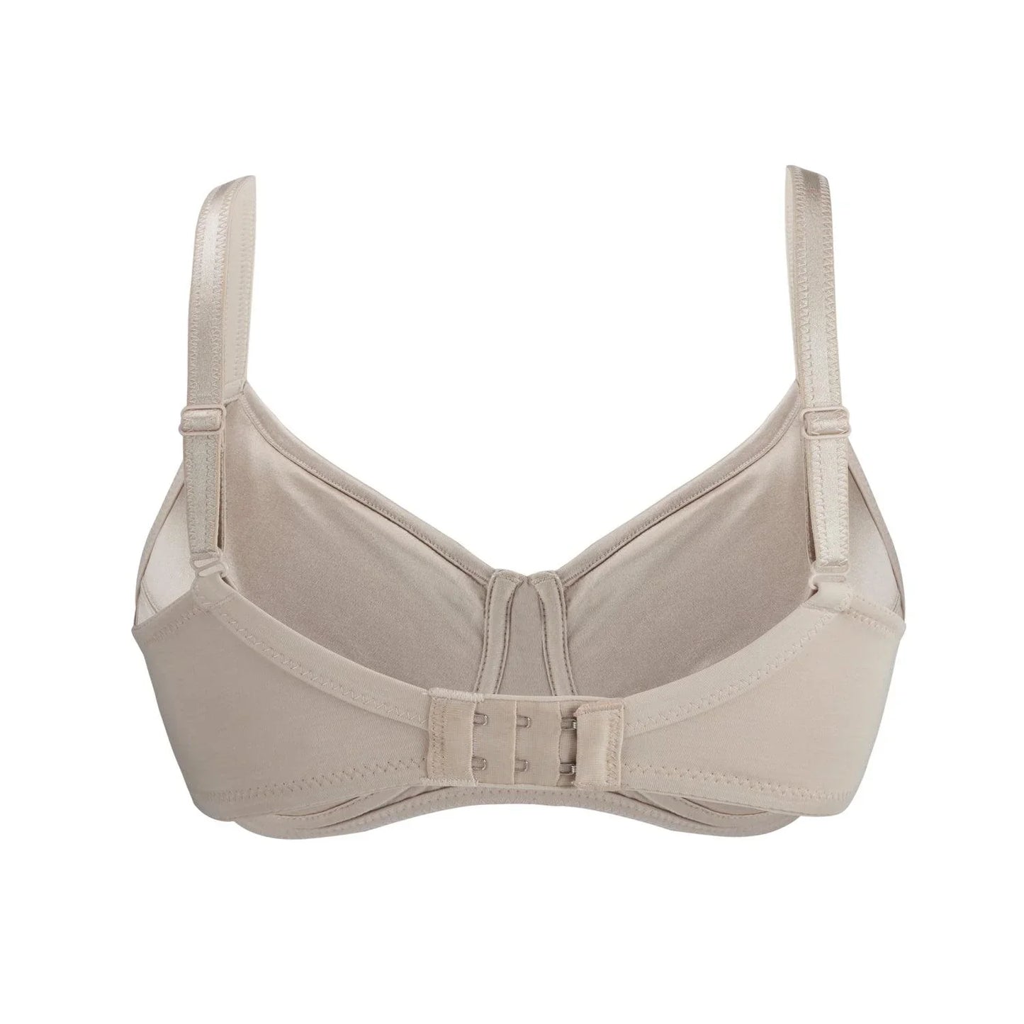 Ivory-Supportive Non-Wired Silk & Organic Cotton Full Cup Bra with - Which Mark