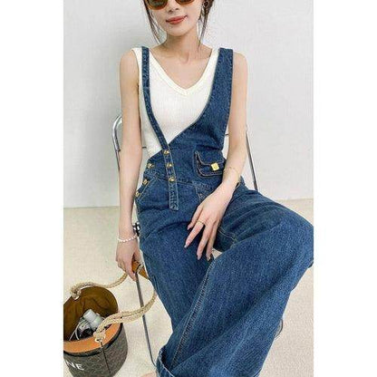 DenimCharm™ – Utility Strap Suspender Jeans - Which Mark