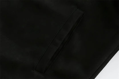 Letter Floral Embroidered Jacket For Men - Which Mark
