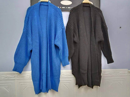 Retro Lazy Coat Loose Mid-length Sweater Jacket Women - Which Mark