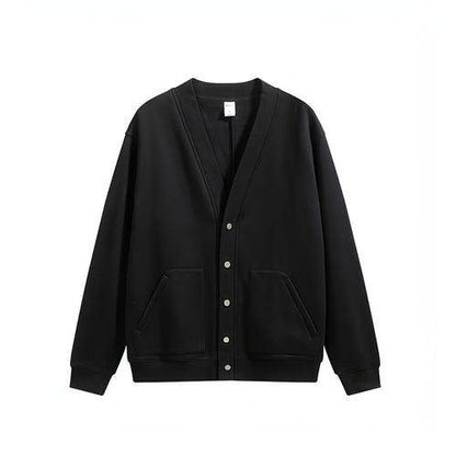 Flame Single-layer Fleece-lined Cardigan Coat Loose-fitting Casual - Which Mark