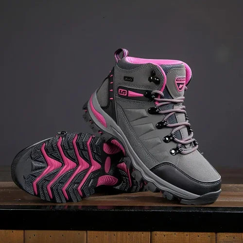 Plus Size Outdoor High-top Wear-resistant Mountaineering Women's Shoes - Which Mark