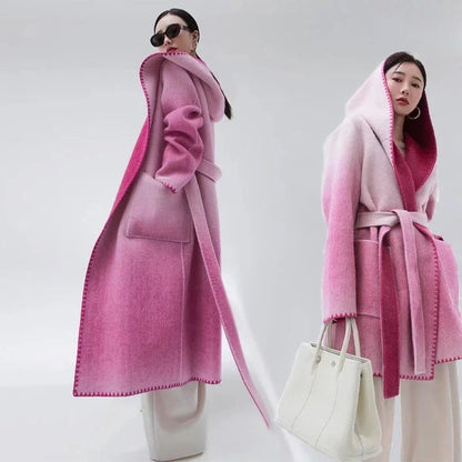 Women's Fashion Reversible Cashmere Coat – Luxury & Versatility - Which Mark
