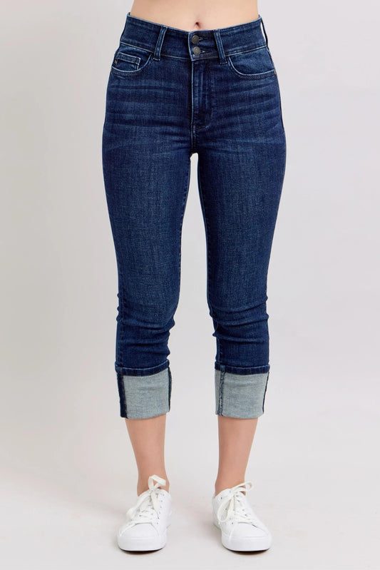 Judy Blue High-Waist Double Waist Band Skinny Jeans - Which Mark