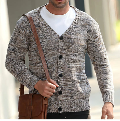 Men's Autumn And Winter Thin Mixed Wool Sweater - Which Mark