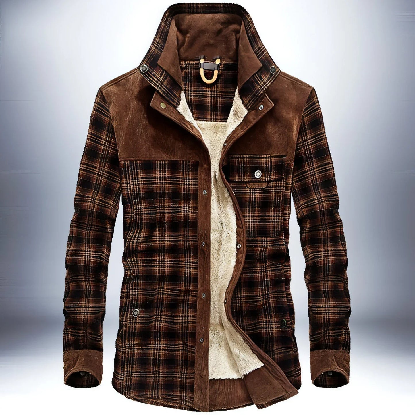Pure Cotton Plaid Jacket Men - Which Mark