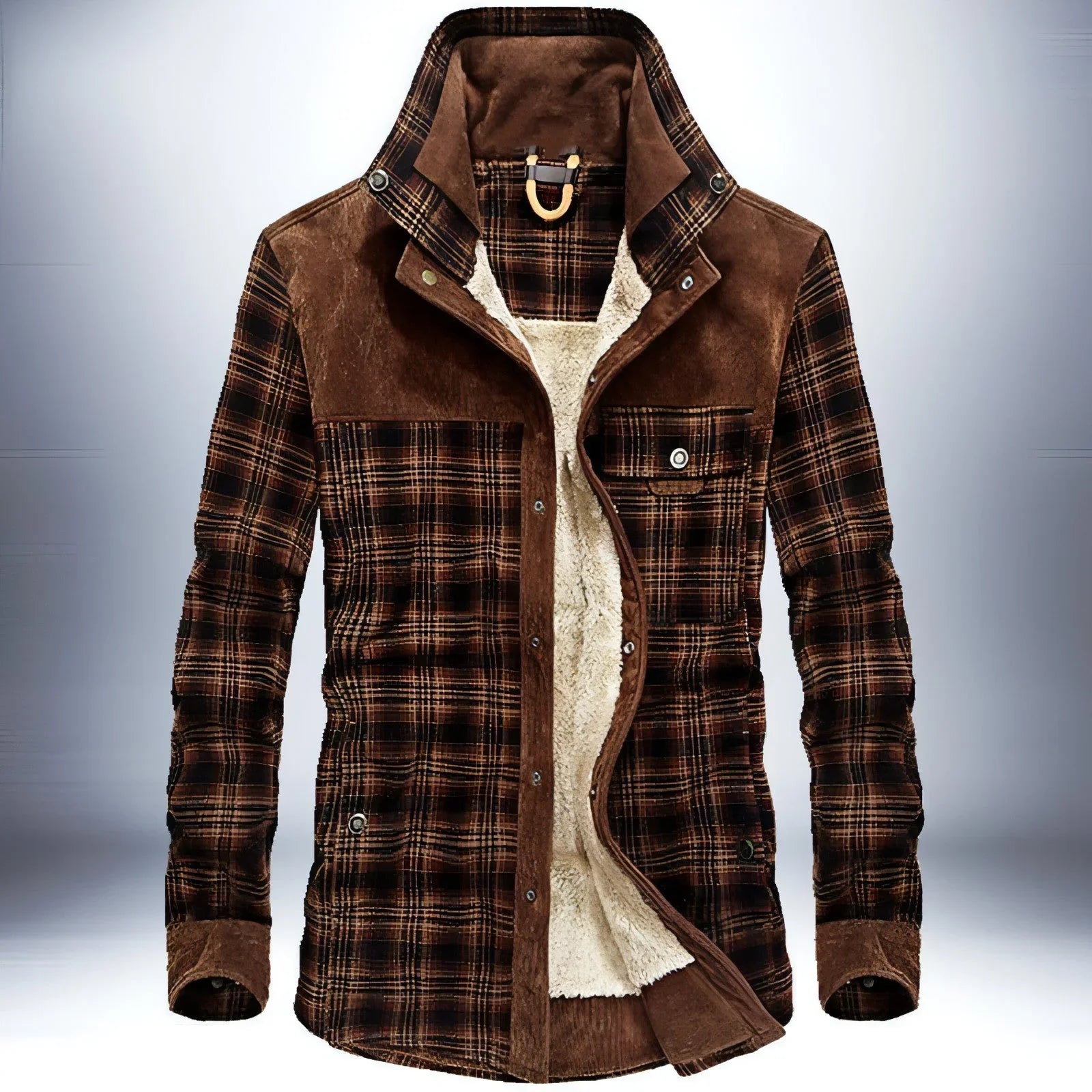 Pure Cotton Plaid Jacket Men - Which Mark